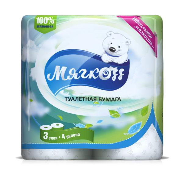 Туалетная бумага <br><span class="marka">"Мягкоff"</span><br><span class="color">белая</span>