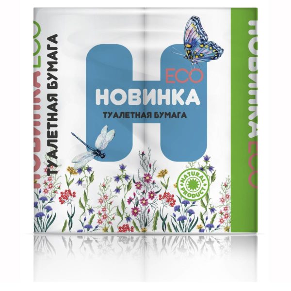 Туалетная бумага <br><span class="marka">"Новинка ЭКО" 4Р 2 слоя</span><br><span class="color">белая</span>