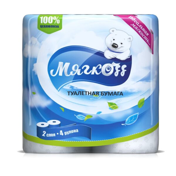 Туалетная бумага <br><span class="marka">"Мягкоff"</span><br><span class="color">белая</span>